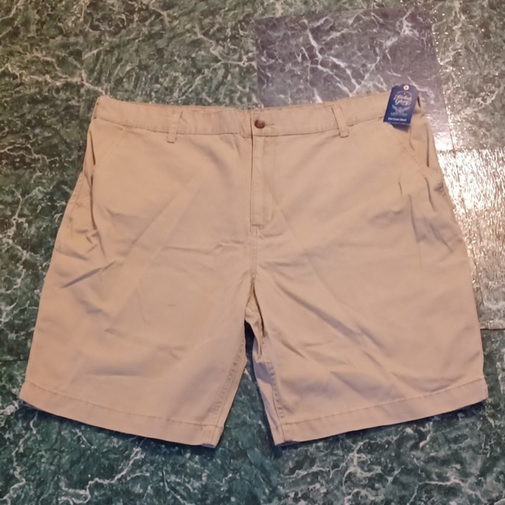 Men's shorts size 42 faded glory tan flat front